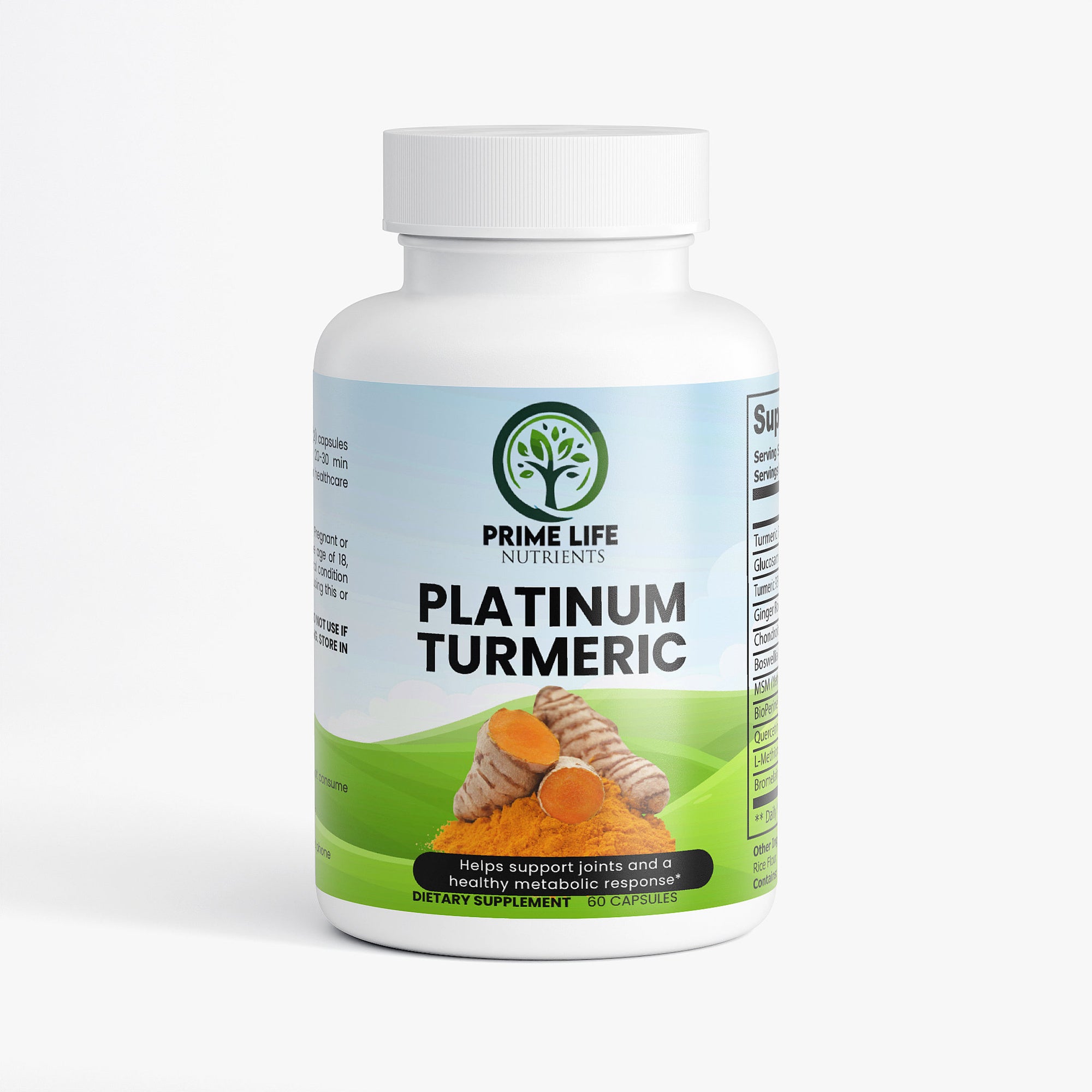 Platinum Turmeric Joint & Inflammation Support – With Ginger, Boswellia & BioPerine®