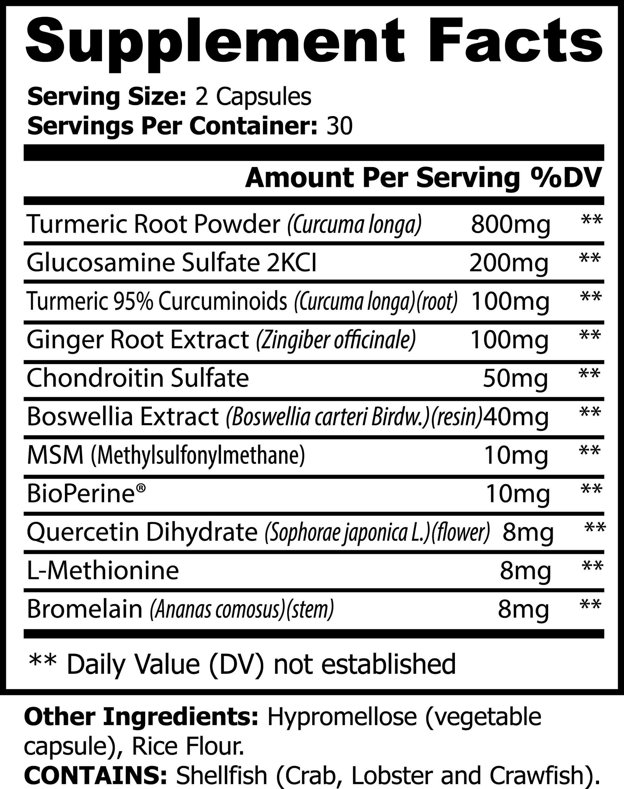 Platinum Turmeric Joint & Inflammation Support – With Ginger, Boswellia & BioPerine®