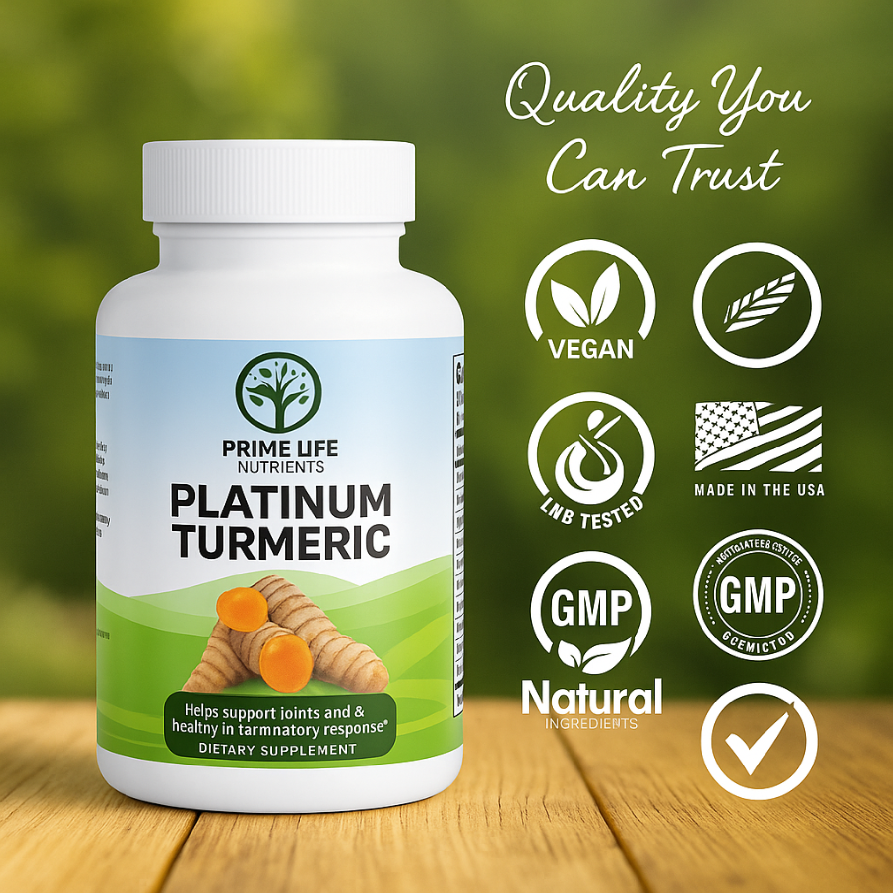 Platinum Turmeric Joint & Inflammation Support – With Ginger, Boswellia & BioPerine®