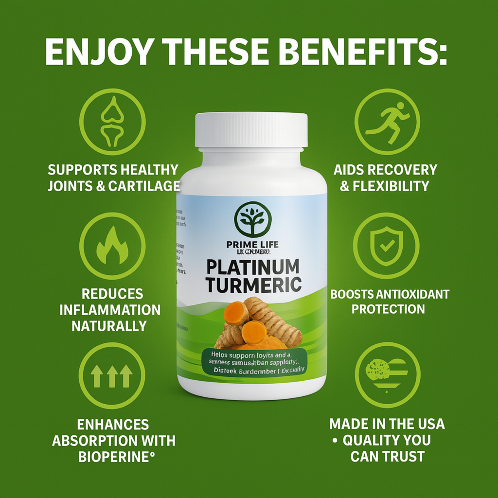 Platinum Turmeric Joint & Inflammation Support – With Ginger, Boswellia & BioPerine®